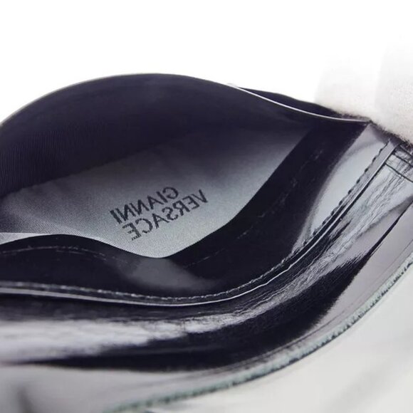 VERSACE Commuter Pass Nylon x Enamel Leather Authentic Used - Picture 8 of 9